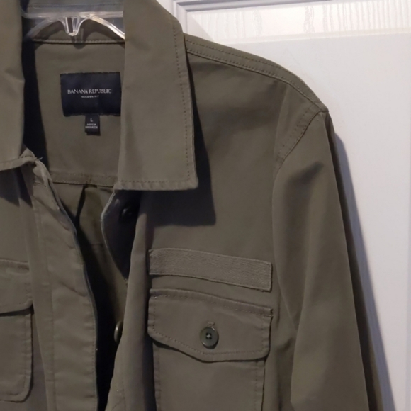 Banana Republic Green Utility Jacket - Picture 5 of 9